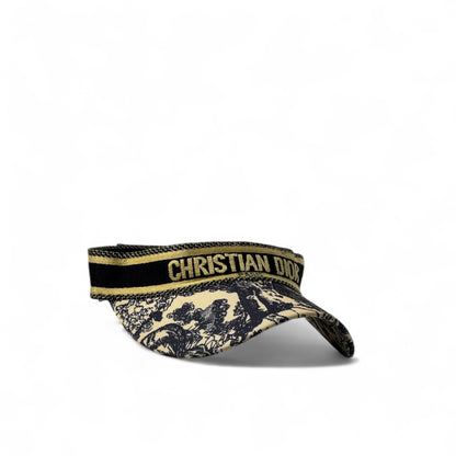 Christian Dior Toile de Jouy Embroidered Visor 🖤✨