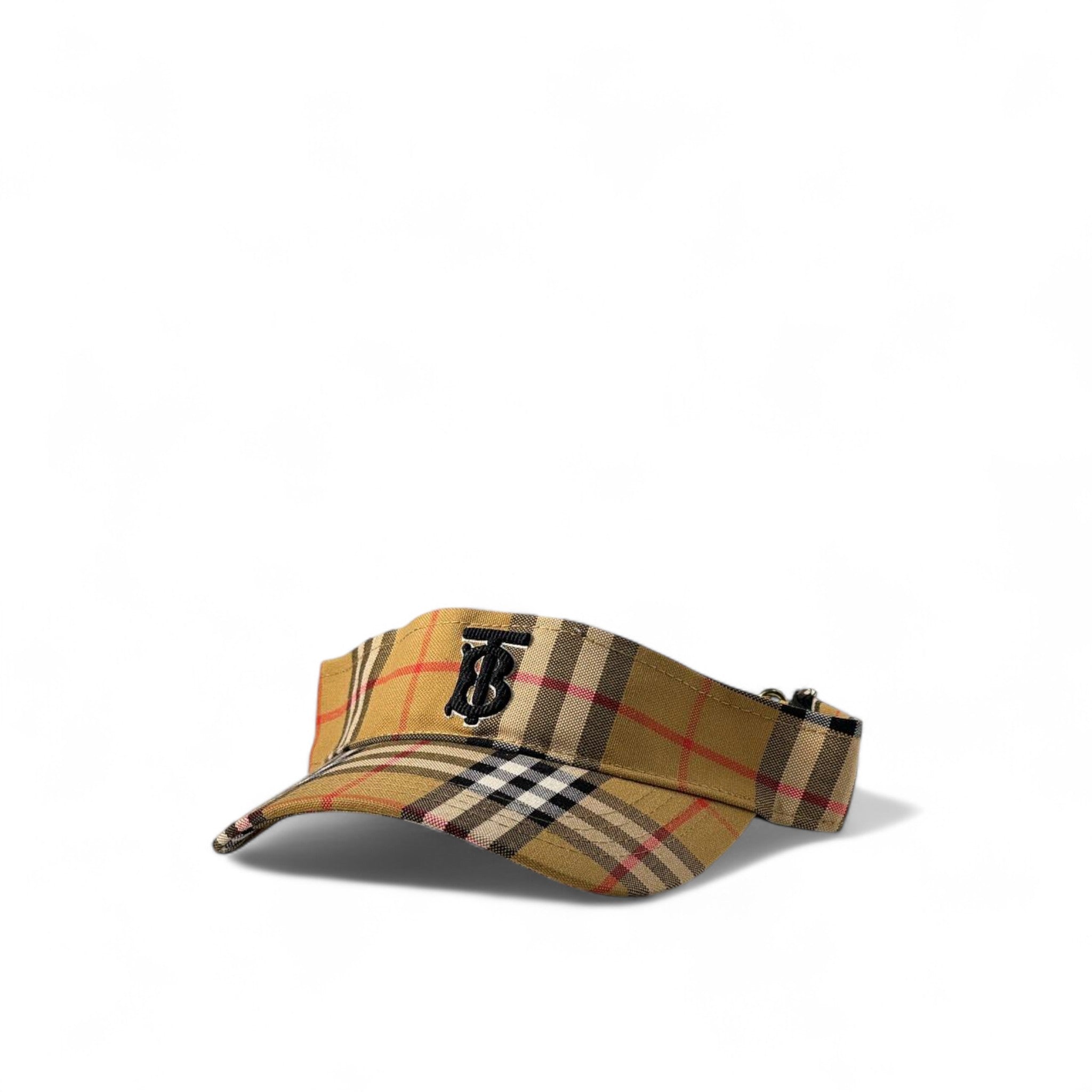 Burberry Vintage Check TB Monogram Visor 🟫🖤✨