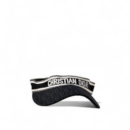 Christian Dior Black Oblique Embroidered Visor 🖤⚪️🔥