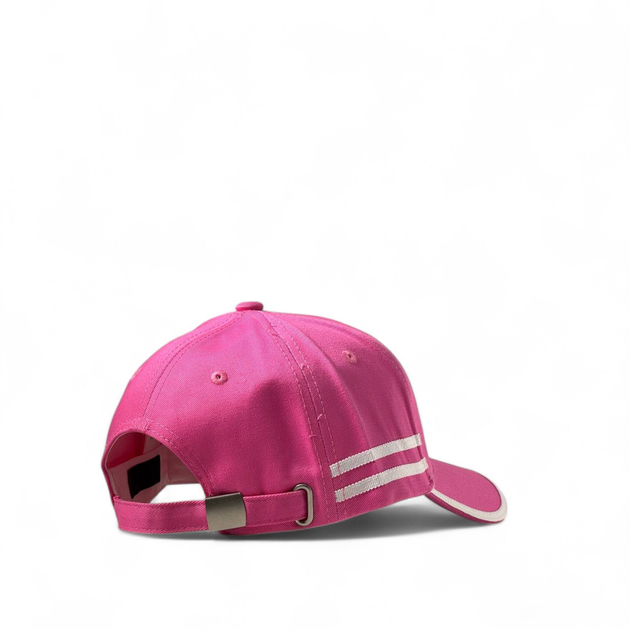 Prada Pink Cap with Silver Logo & White Trim 💖🎀