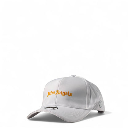 Palm Angels White Cap with Yellow Logo ⚪💛