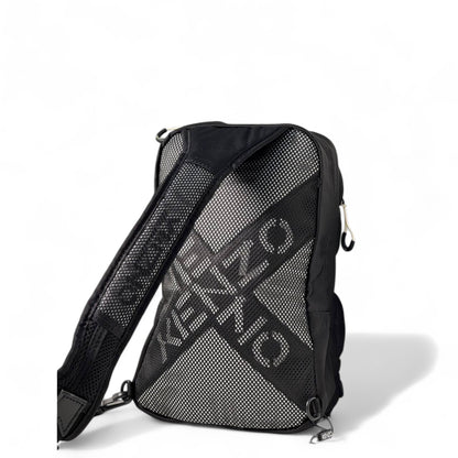 Kenzo Utility Sling Bag – Jet Black 🖤✨