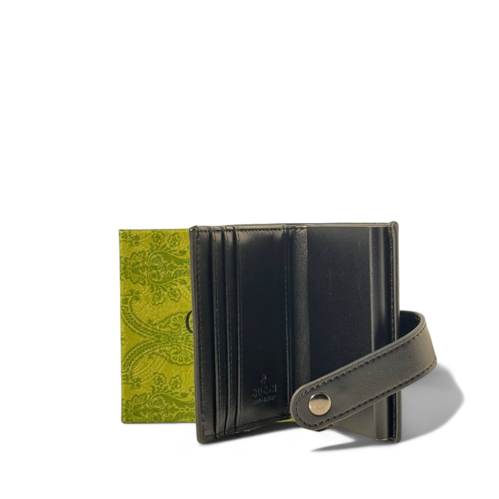 🖤 Gucci Black Embossed Leather Wallet – Luxury GG Logo | Men's Card Holder 💼✨