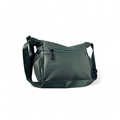 💚 Tommy Hilfiger Green Crossbody Bag – Multi-Zip Utility Sling | Urban Casual Style 🎒🇺🇸