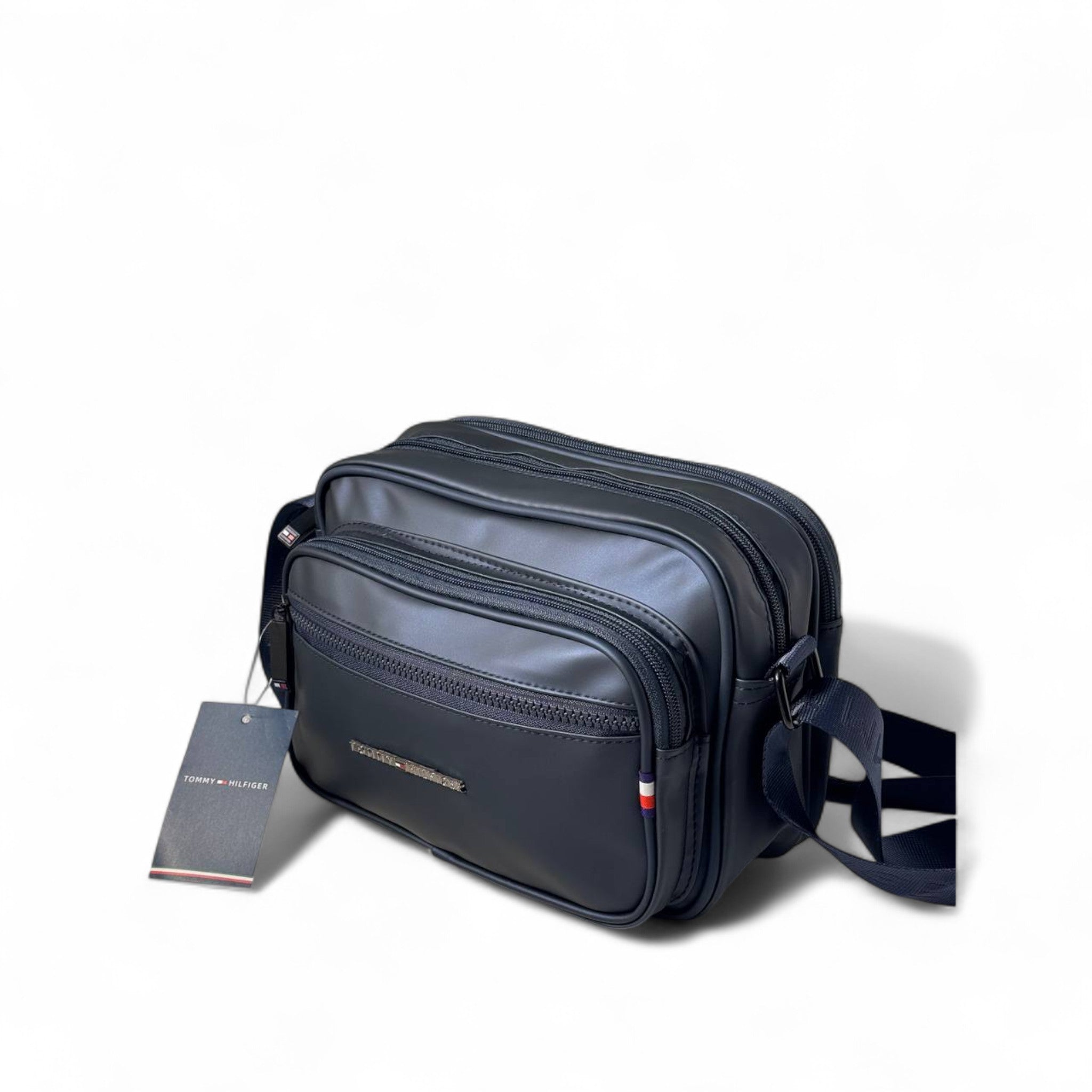 💙 Tommy Hilfiger Navy Crossbody Bag – Dual-Zip Travel Pouch | Everyday Utility Style 🧳🇺🇸