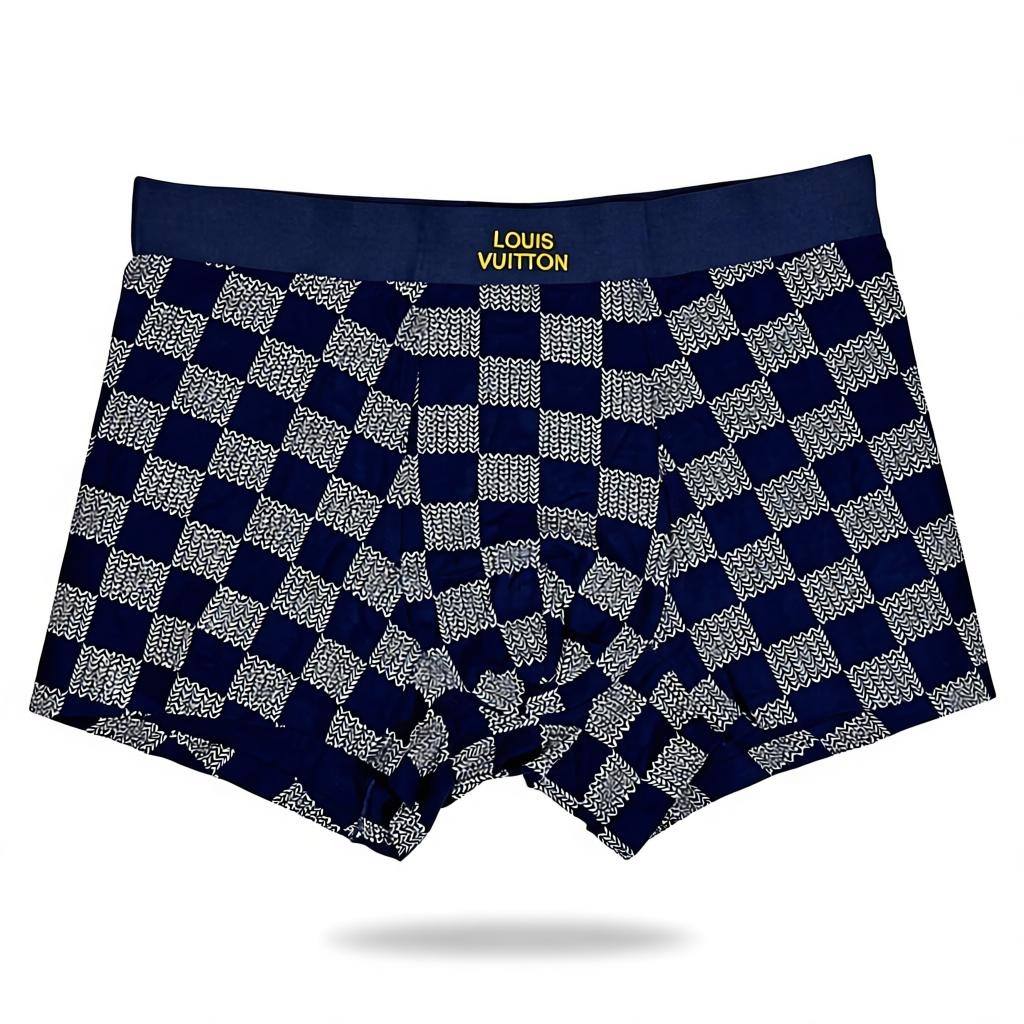 Louis Vuitton Men’s Checkered Boxer Set – 3 Pieces | Luxury Comfort & Premium Fit 🩳💎
