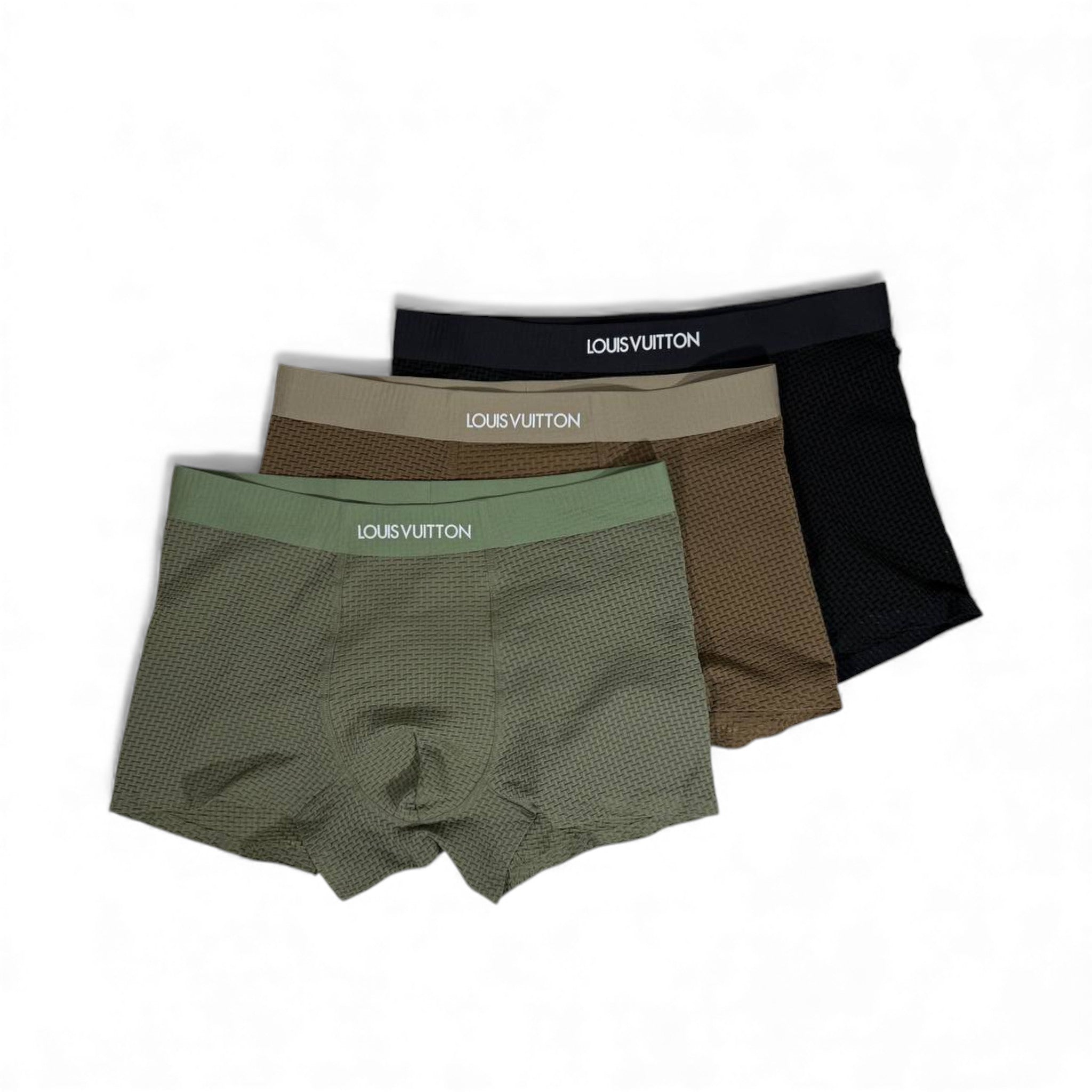 Louis Vuitton Men’s Mesh Boxer Set – 3 Pieces | Breathable Comfort & Premium Style 🩳💎