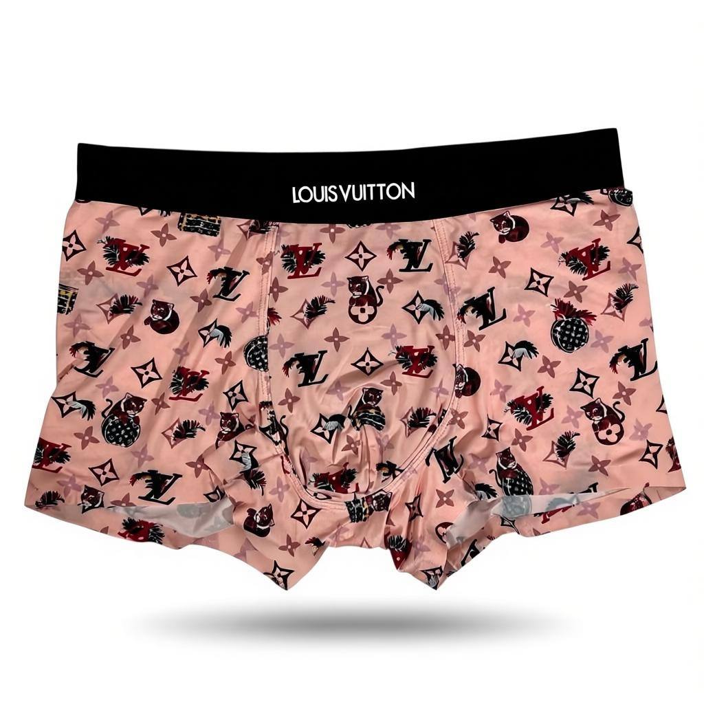 Louis Vuitton Men’s Printed Boxer Set – 3 Pieces | Soft Stretch & Bold Designer Style 🩳🔥
