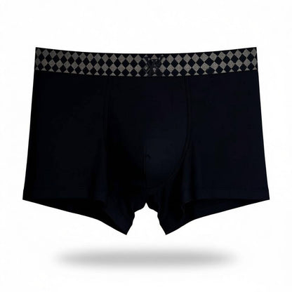 Louis Vuitton Men’s Black Diamond Waistband Boxer Set – 3 Pieces | Premium Soft Stretch 🩳🖤