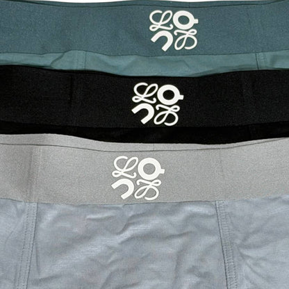 Loewe Men’s Essential Boxer Set – 3 Pieces | Ultra-Soft Stretch & Premium Minimal Style 🩳✨