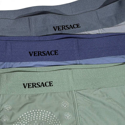Versace Men’s Luxury Boxer Set – 3 Pieces | Ultra-Soft Stretch with Signature Medusa Design 🩳💎