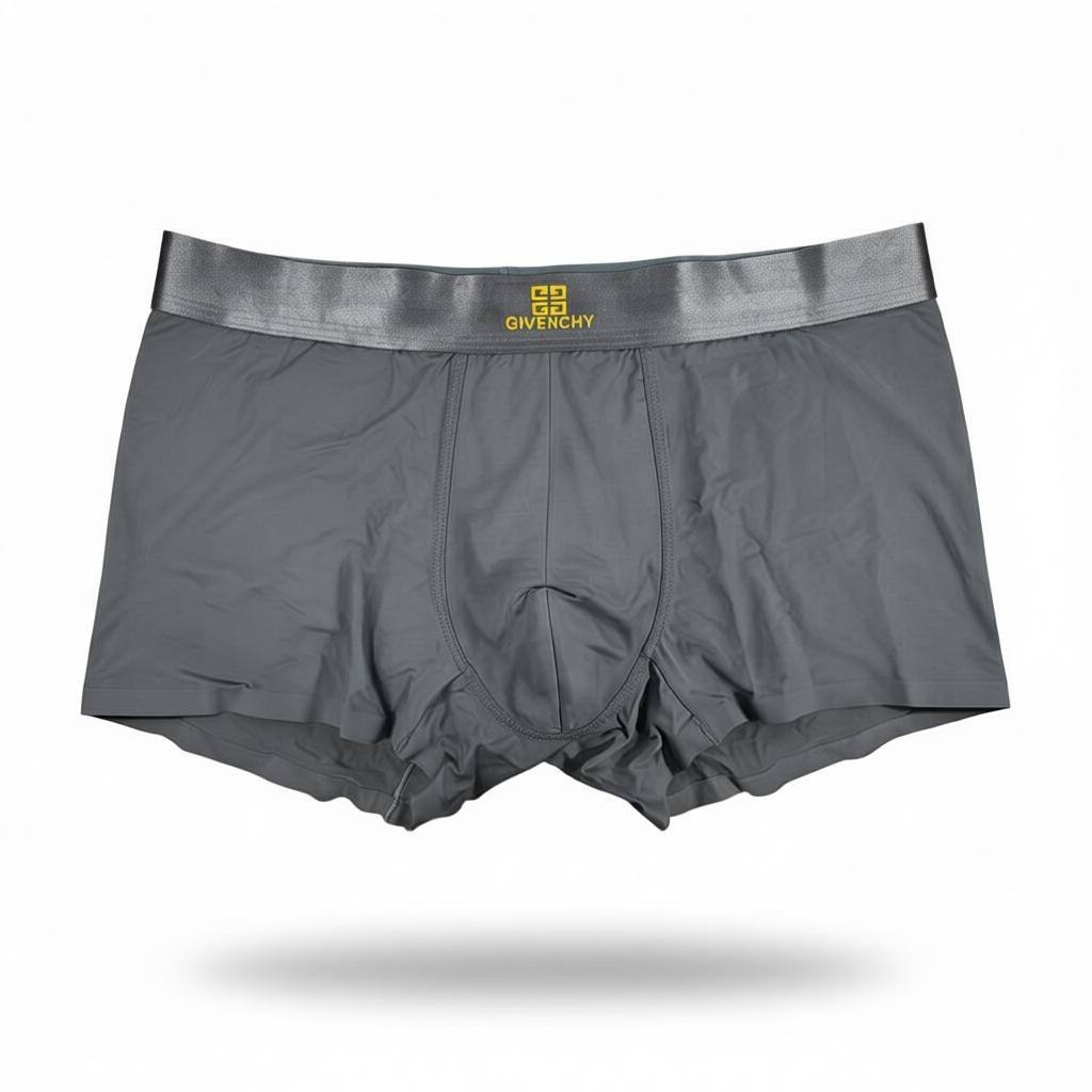 Givenchy Men’s Luxury Boxer Set – 3 Pieces | Ultra-Soft Stretch with Signature Gold Logo 🩳💛