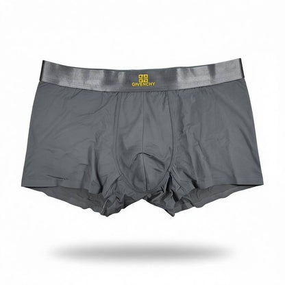 Givenchy Men’s Luxury Boxer Set – 3 Pieces | Ultra-Soft Stretch with Signature Gold Logo 🩳💛