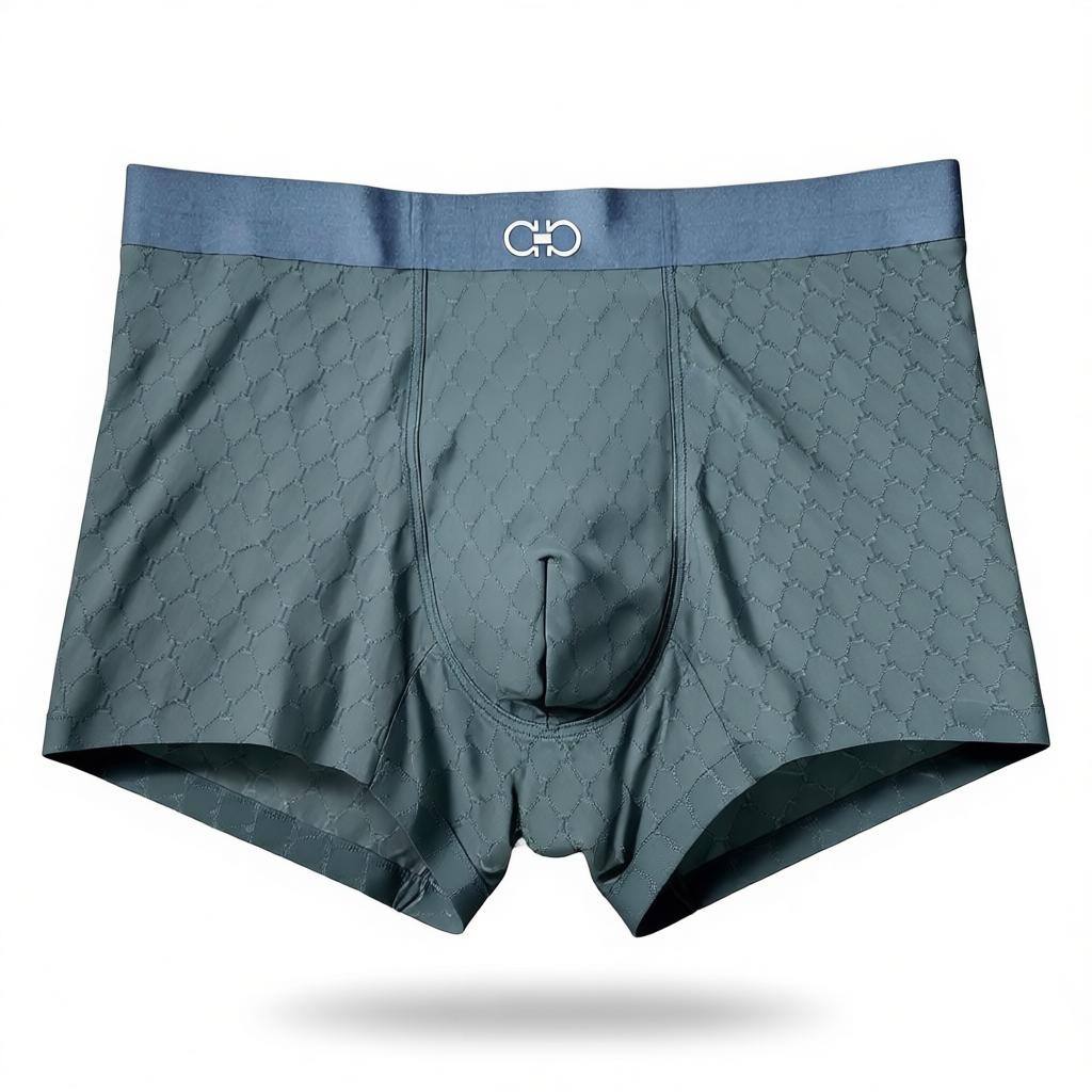 Ferragamo Men’s Textured Boxer Set – 3 Pieces | Premium Soft Stretch & Elegant Italian Design 🩳🇮🇹