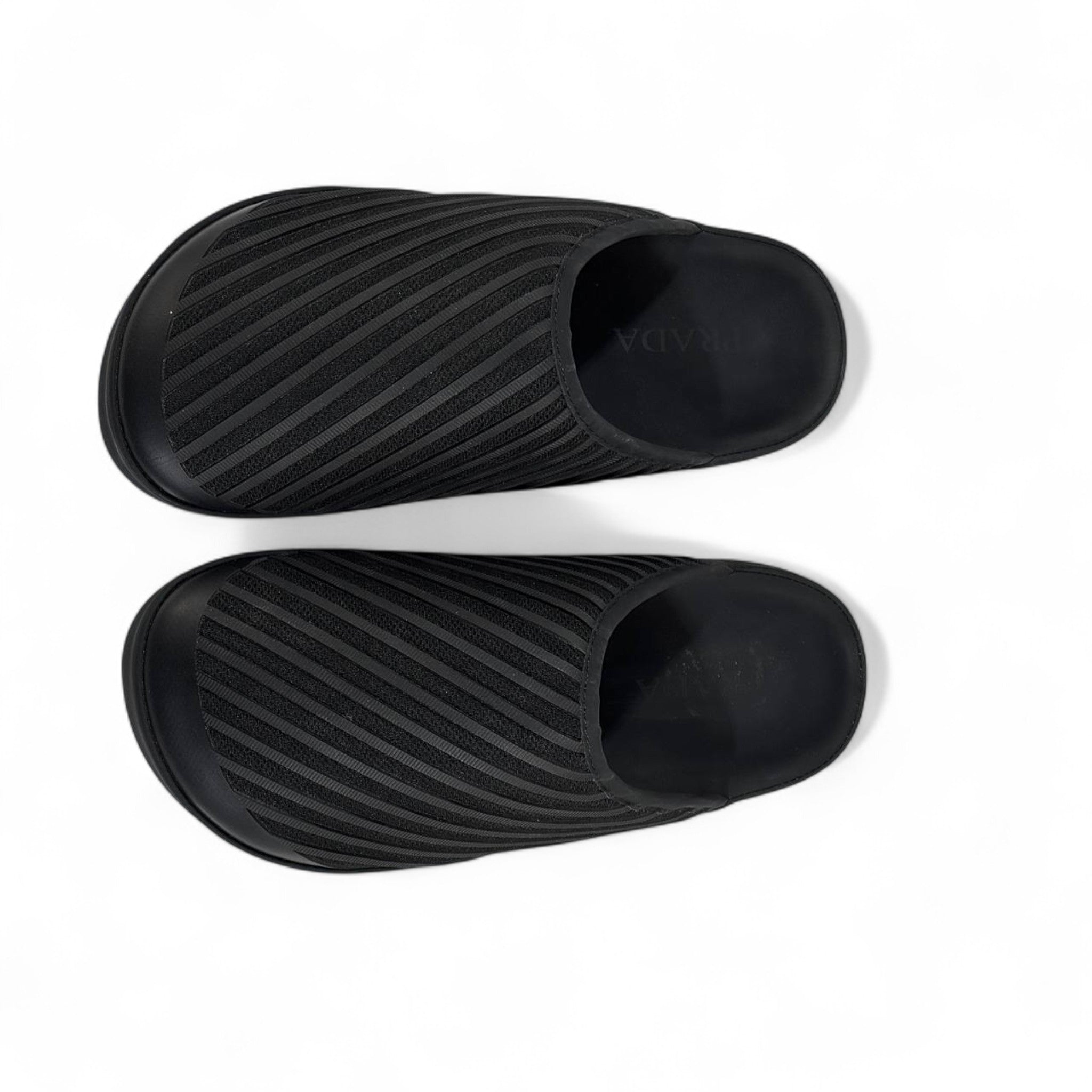 Prada Quilted Nylon Slides – Black Minimal Luxe 🖤✨