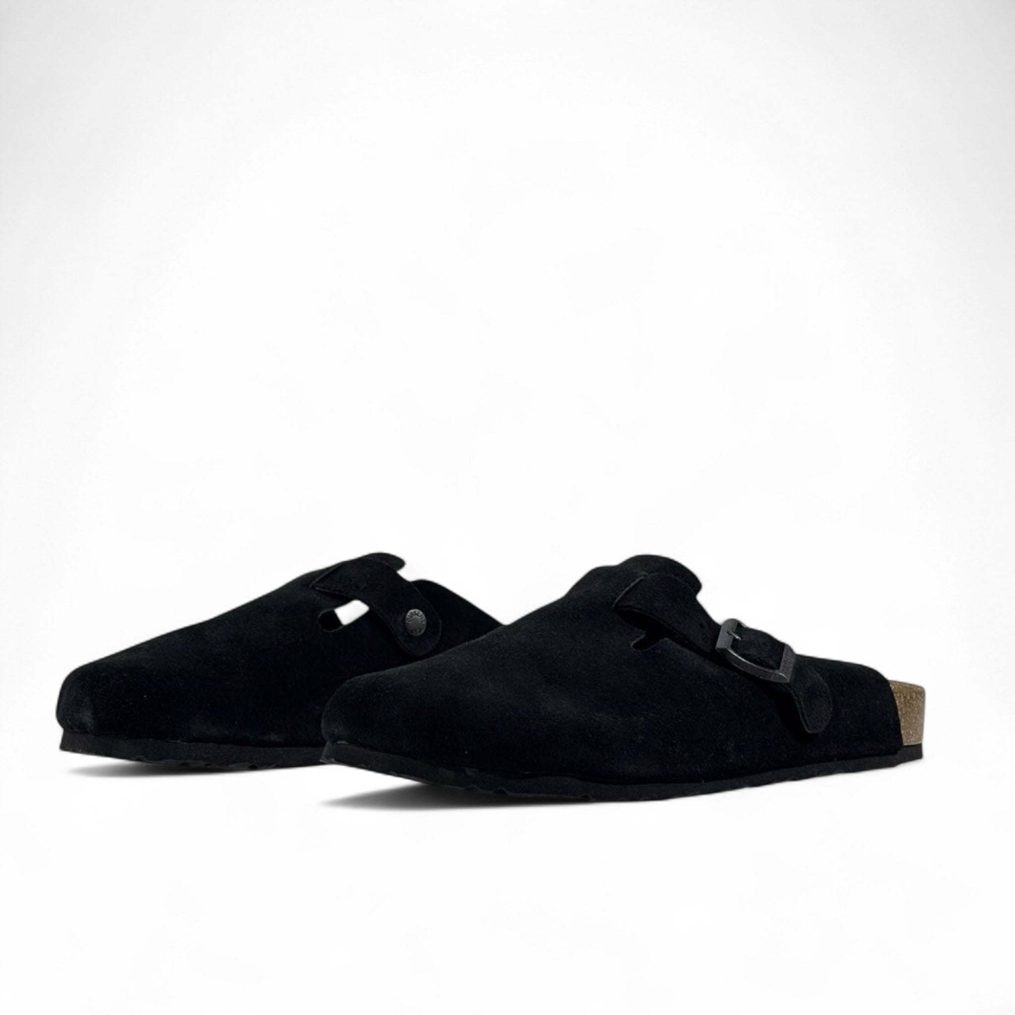 Birkenstock Boston Suede Clogs – Black Comfort Classic 🖤✨