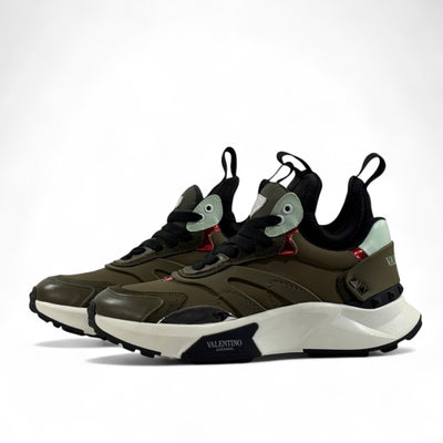Valentino Garavani Bounce Sneakers – Olive Green Luxe