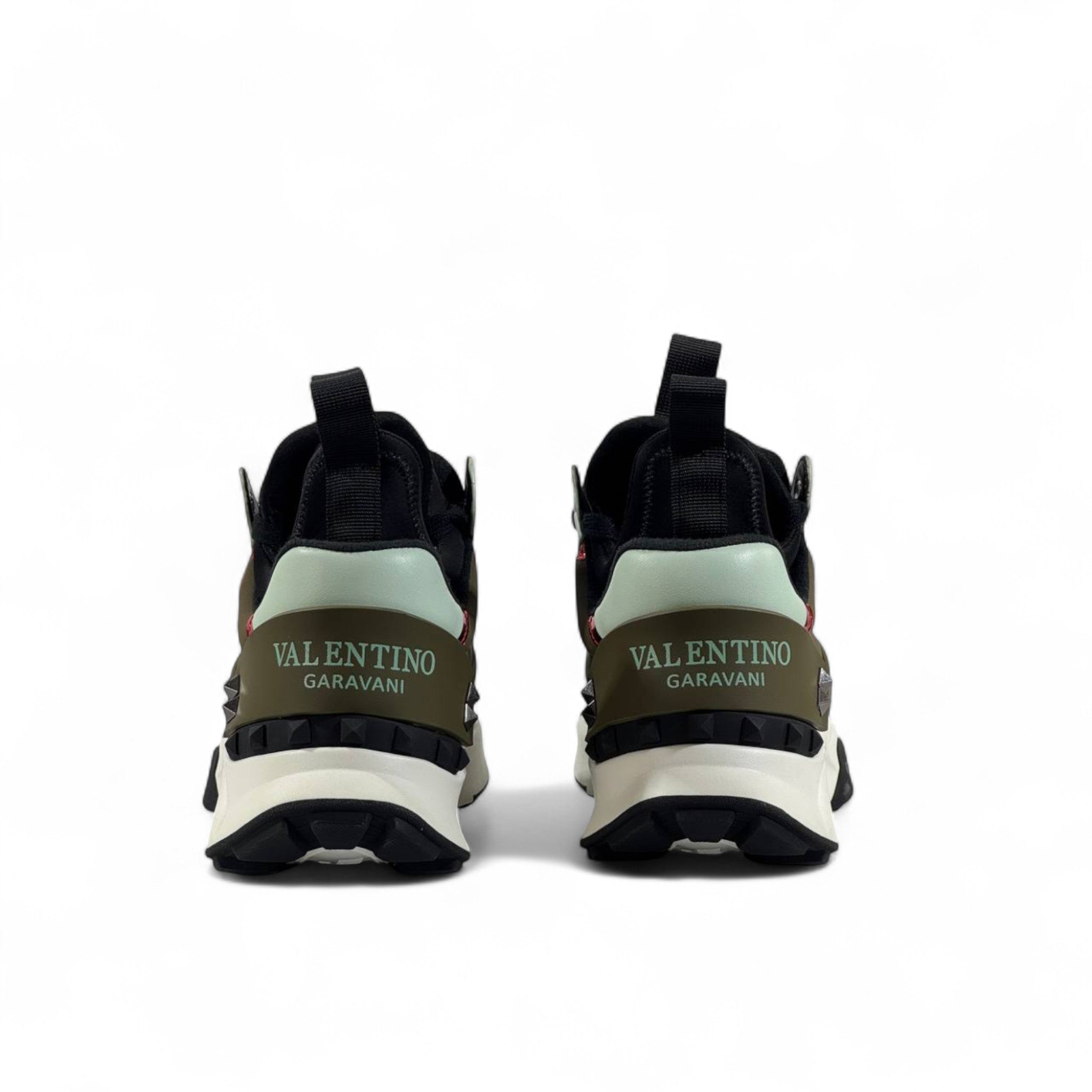 Valentino Garavani Bounce Sneakers – Olive Green Luxe ⚡💚
