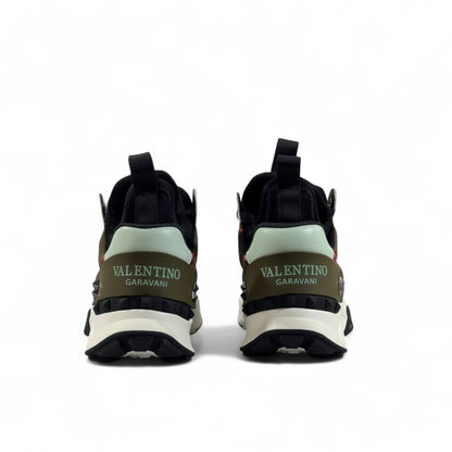 Valentino Garavani Bounce Sneakers – Olive Green Luxe ⚡💚