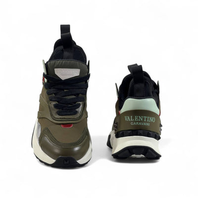 Valentino Garavani Bounce Sneakers – Olive Green Luxe