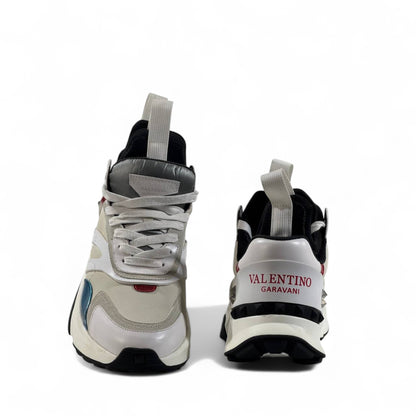 Valentino Garavani Bounce Sneakers – White & Multicolor Luxe ⚡🤍