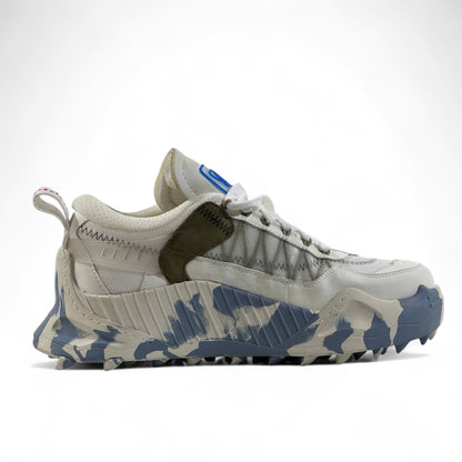 Off-White ODSY-1000 Sneakers – White & Blue Camo Vibe ⚡👟