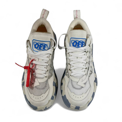 Off-White ODSY-1000 Sneakers – White & Blue Camo Vibe ⚡👟