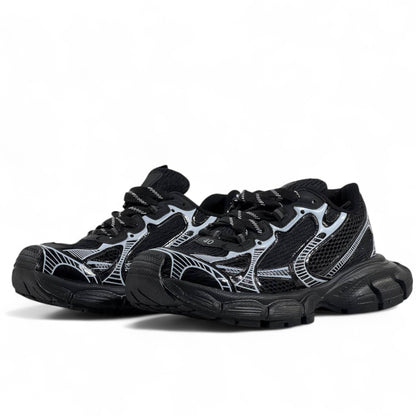 Balenciaga 3XL Sneakers – Black & Silver Oversized Luxe 🖤⚡