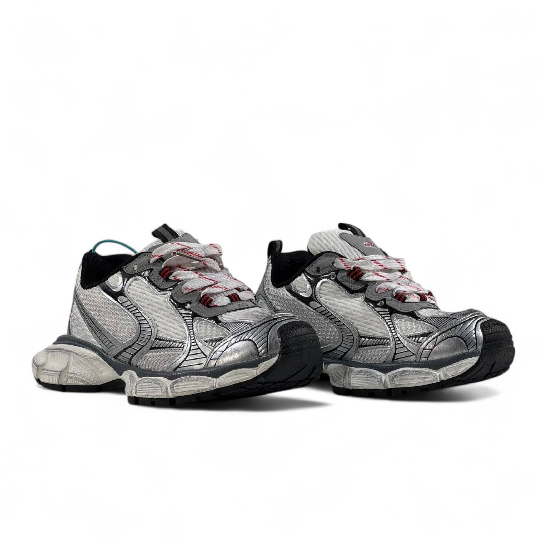 Balenciaga 3XL Sneakers – Metallic Silver Giant Luxe ⚡👟