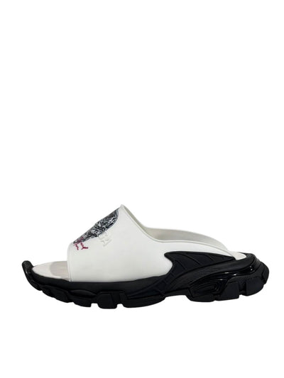 Balenciaga Graphic Slide Sandals – Black & White Edition 🖤🤍🔥