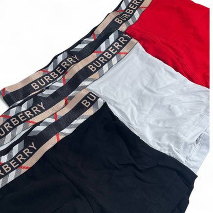 Burberry Men’s Boxer Briefs – 3-Pack Luxury Essentials 👑🩲