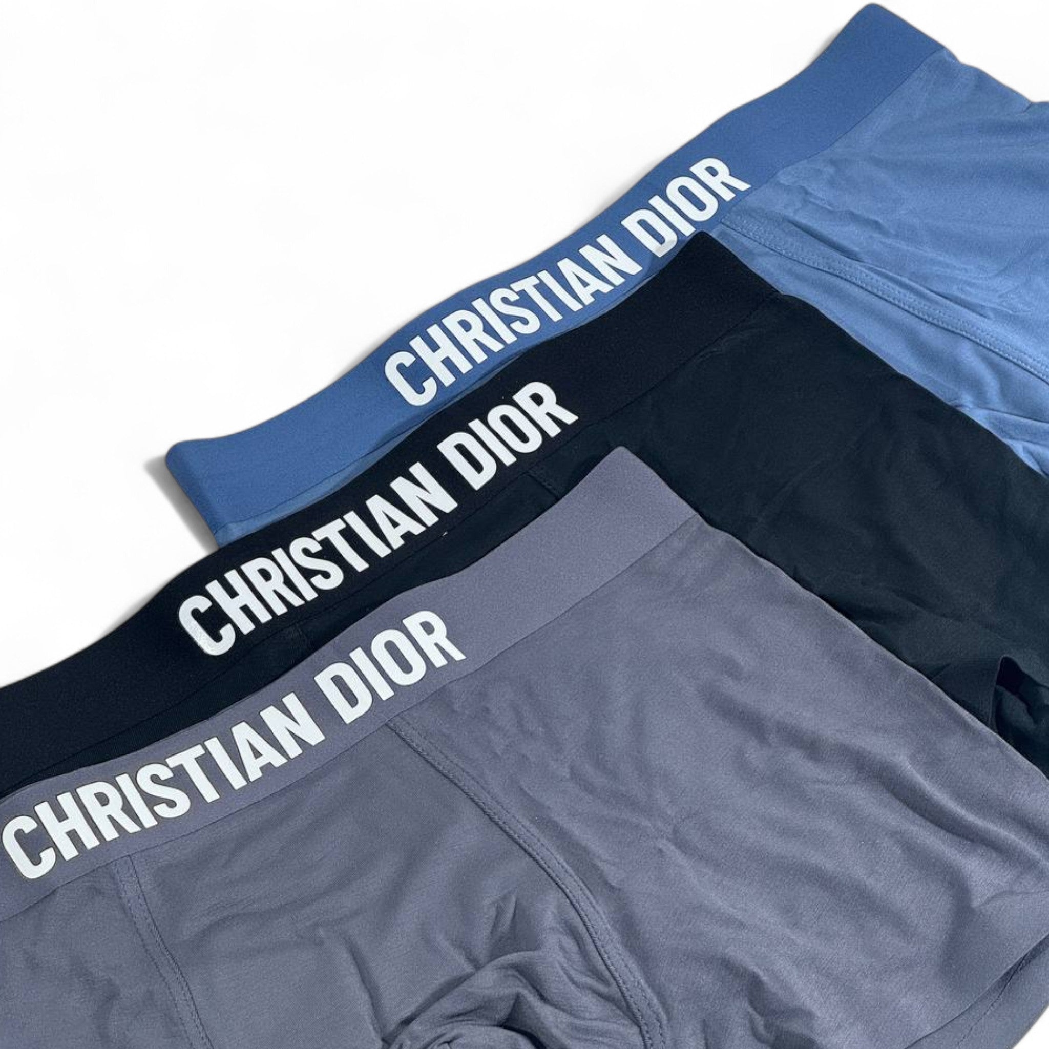 Christian Dior Men’s Boxer Briefs – 3-Pack Luxury Comfort 🖤💎