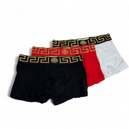 Versace Men’s Boxer Briefs – 3-Pack Medusa Luxury 🖤❤️🤍
