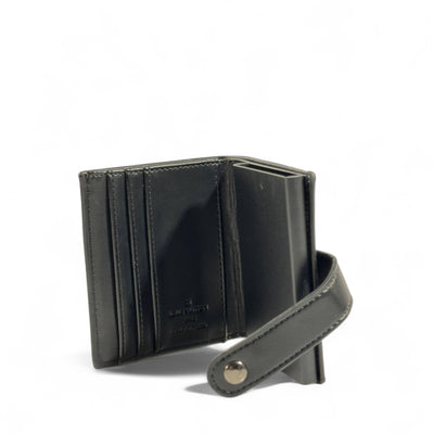 Louis Vuitton Black Checkered Wallet – Compact Luxury Elegance