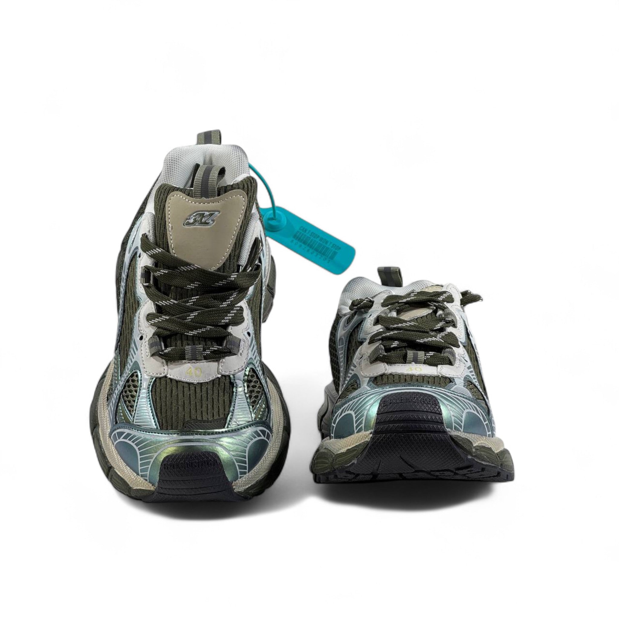 Balenciaga 3XL Sneakers – Green Iridescent Oversized Luxe ⚡💚