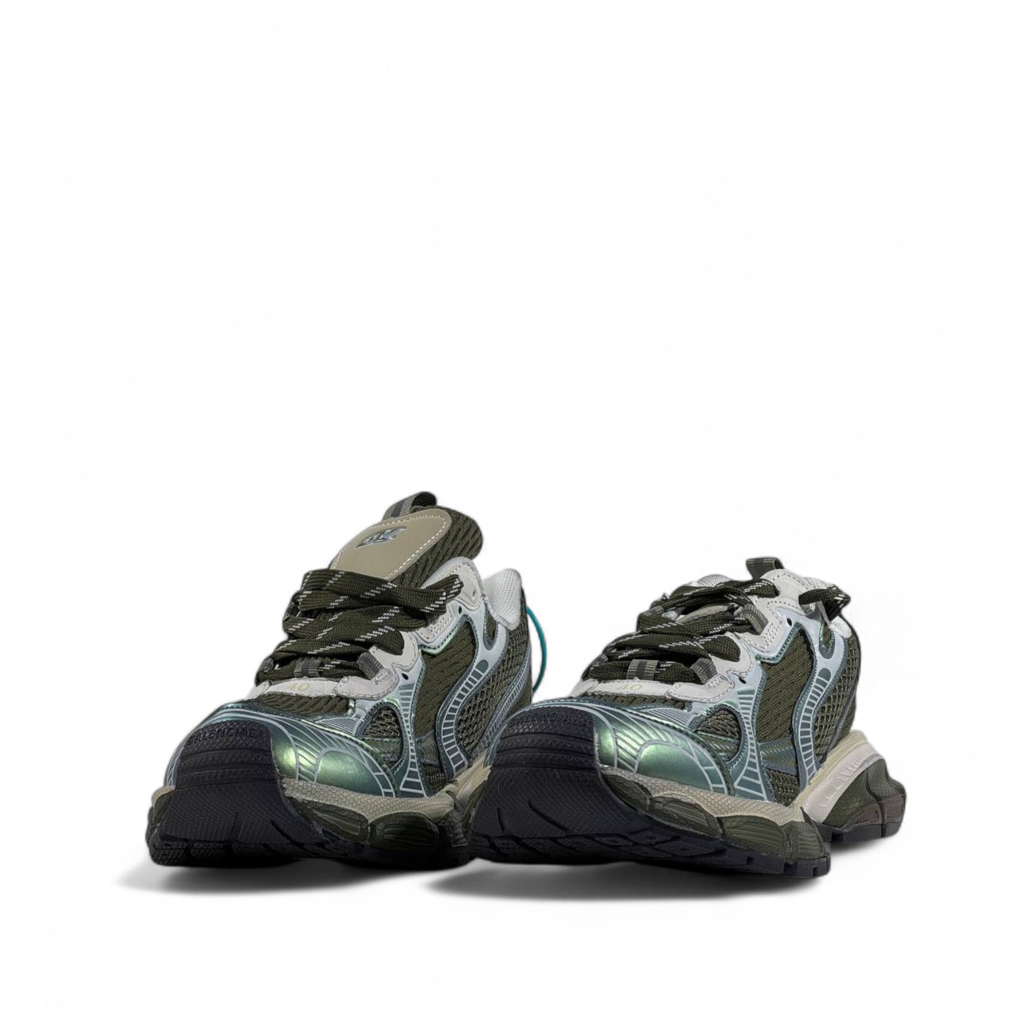 Balenciaga 3XL Sneakers – Green Iridescent Oversized Luxe ⚡💚