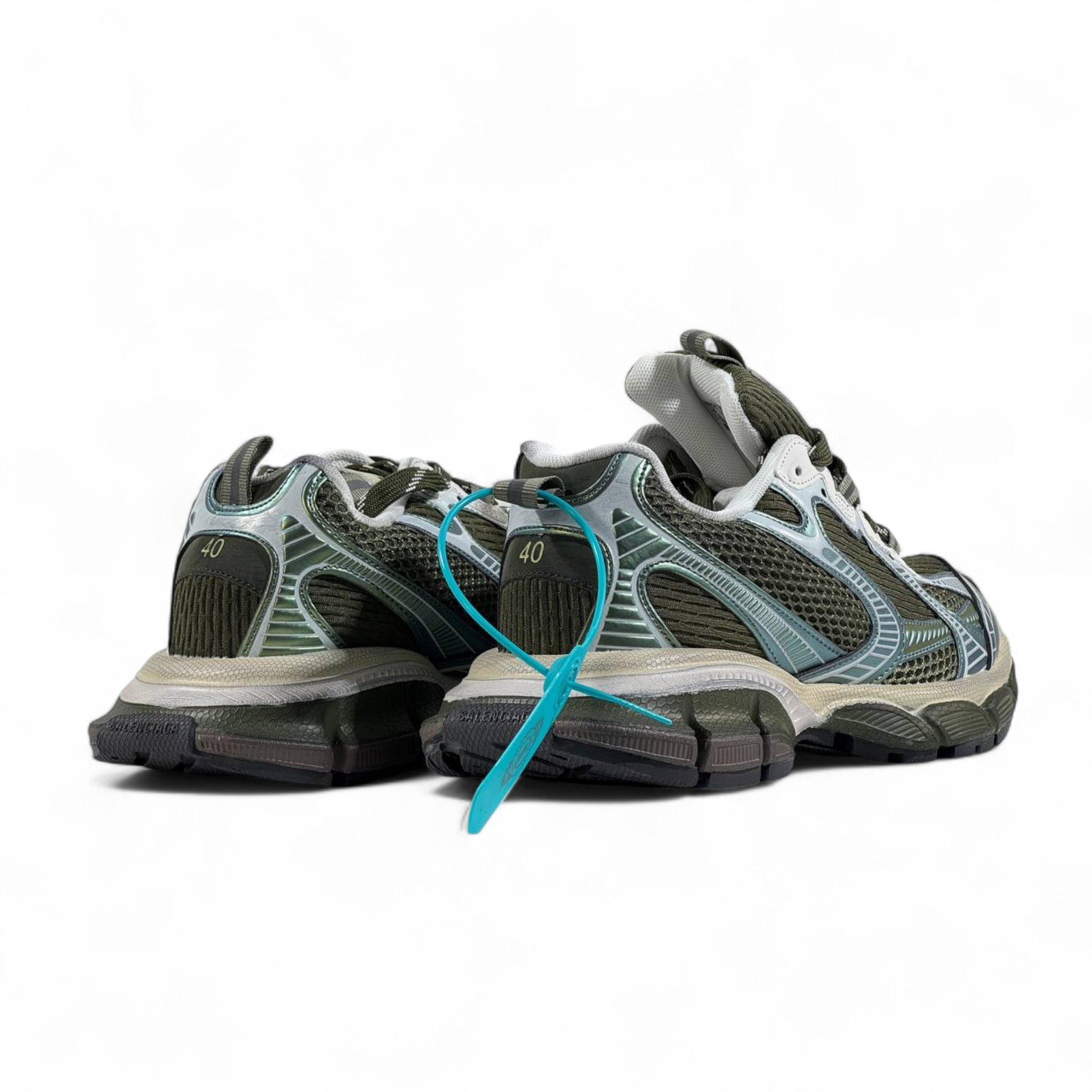 Balenciaga 3XL Sneakers – Green Iridescent Oversized Luxe ⚡💚