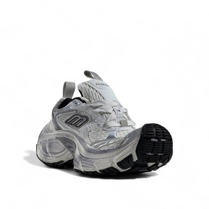 Balenciaga 10XL Sneakers – White & Silver Mega Oversized Luxe ⚡🤍
