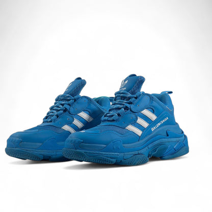 Balenciaga x Adidas Triple S Sneakers – Blue & White Collab Edition 💙⚡