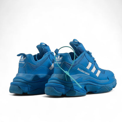 Balenciaga x Adidas Triple S Sneakers – Blue & White Collab Edition 💙⚡