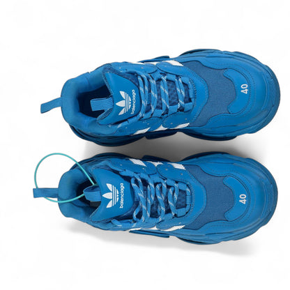 Balenciaga x Adidas Triple S Sneakers – Blue & White Collab Edition 💙⚡