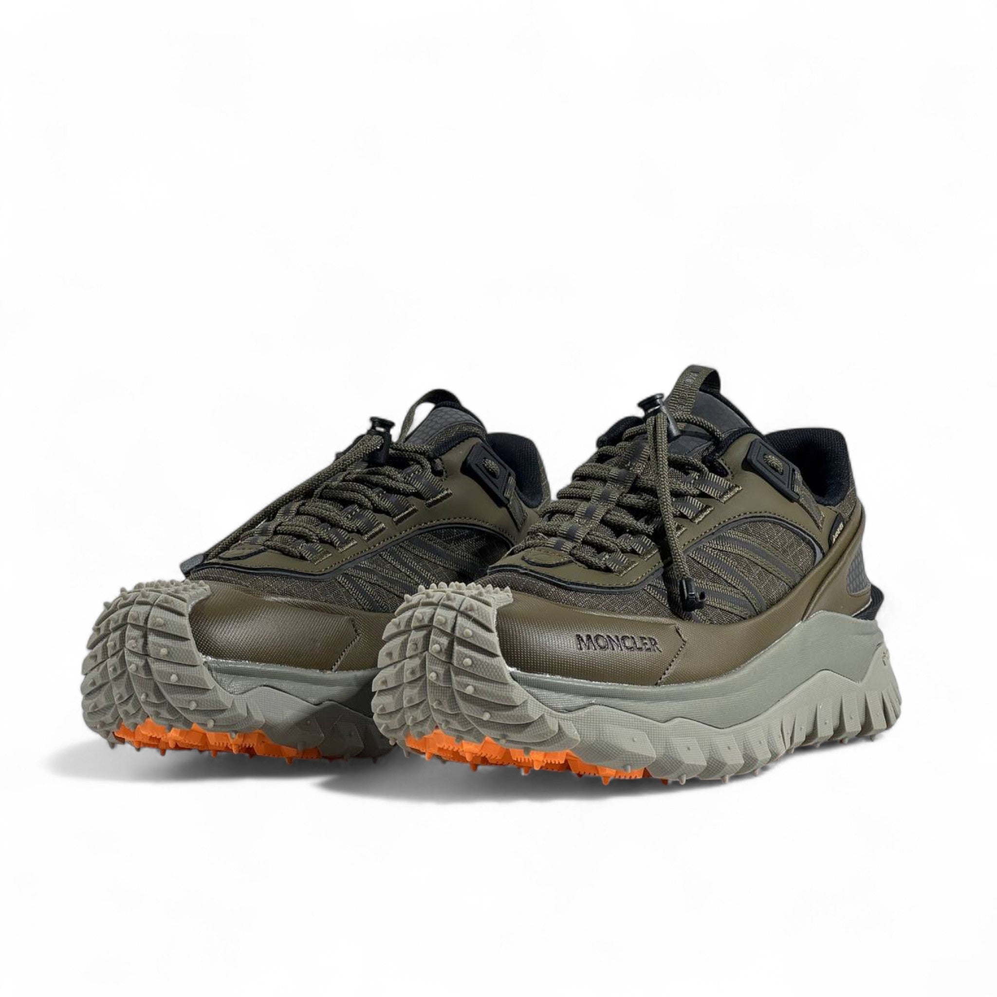 Moncler Trailgrip Sneakers – Olive Green Outdoor Luxe 🌲⚡