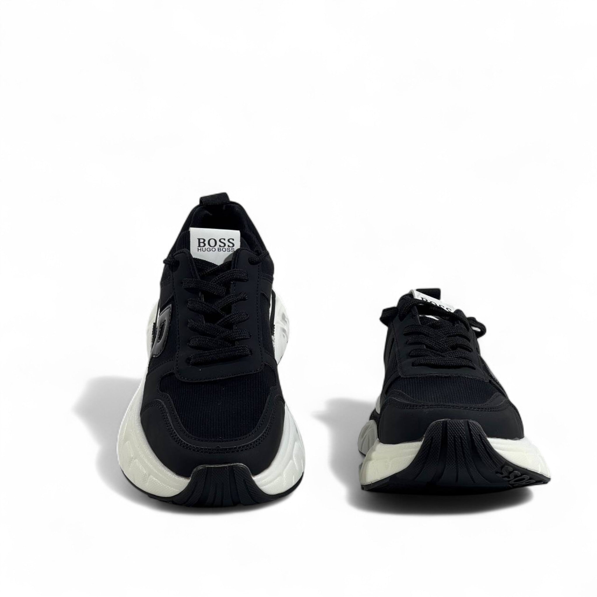 Hugo Boss Sneakers – Black & White Modern Luxe ⚡🖤