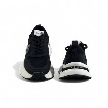 Hugo Boss Sneakers – Black & White Modern Luxe ⚡🖤