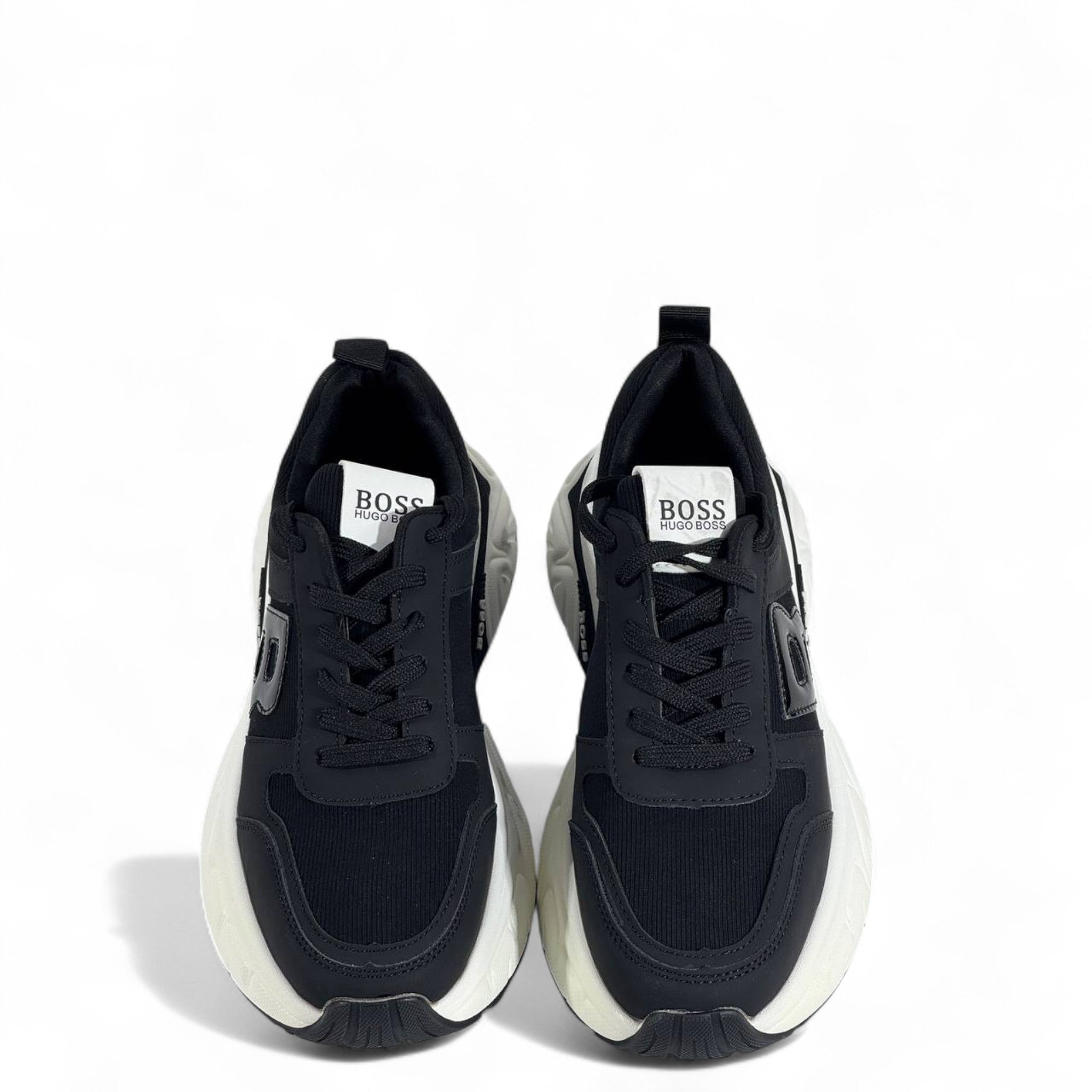 Hugo Boss Sneakers – Black & White Modern Luxe ⚡🖤