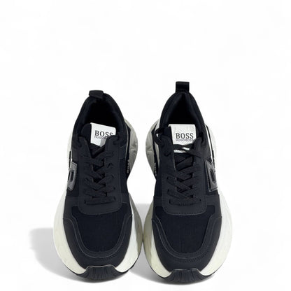 Hugo Boss Sneakers – Black & White Modern Luxe ⚡🖤