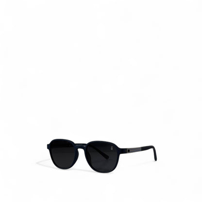 🔵 OGA Navy Blue Round Sunglasses – Sleek Urban Minimalism Meets Nordic Craft 🇸🇪🕶️
