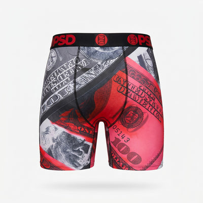 🩳 PSD Money Print Boxer Briefs – Premium Men's Performance Underwear 💵🔥