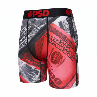 🩳 PSD Money Print Boxer Briefs – Premium Men's Performance Underwear 💵🔥