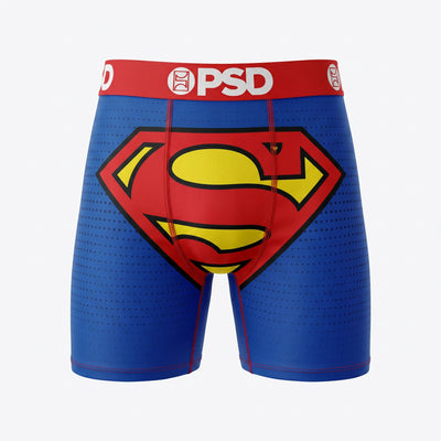 🩳 PSD Superman Boxer Briefs – DC Comics Men's Performance Underwear 💙❤️